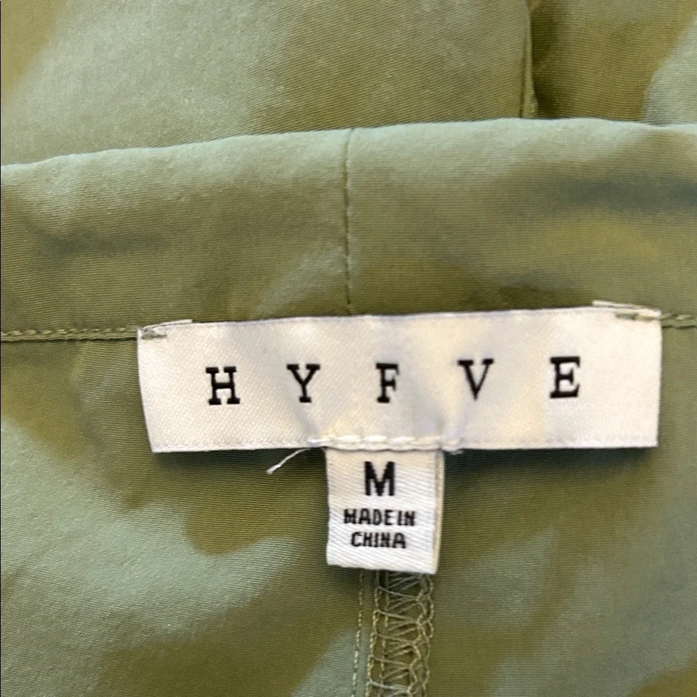 Hyfve Women’s Olive Green Performance Shorts Drawstring Size M EUC
